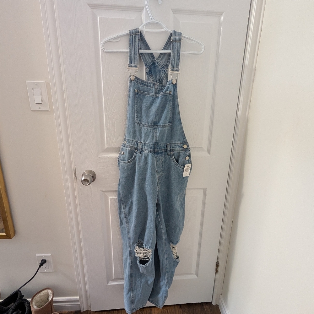 NWT Refuge Denim Overalls Size Nedium